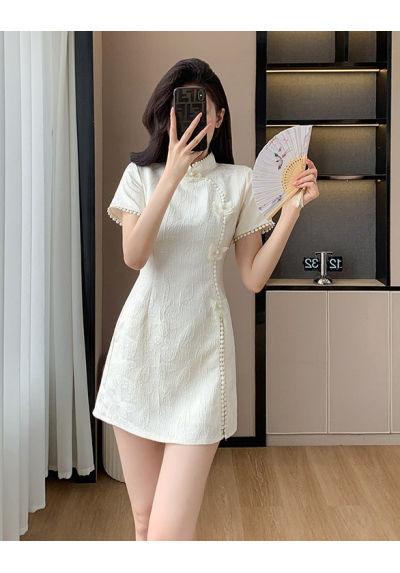 setelan  cheongsam wanita korea import D8648