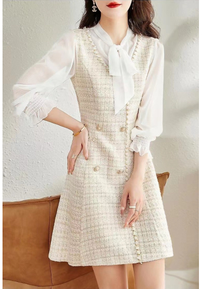 dress wanita korea import D8645