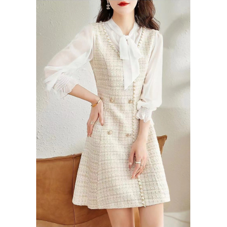 dress wanita korea import D8645