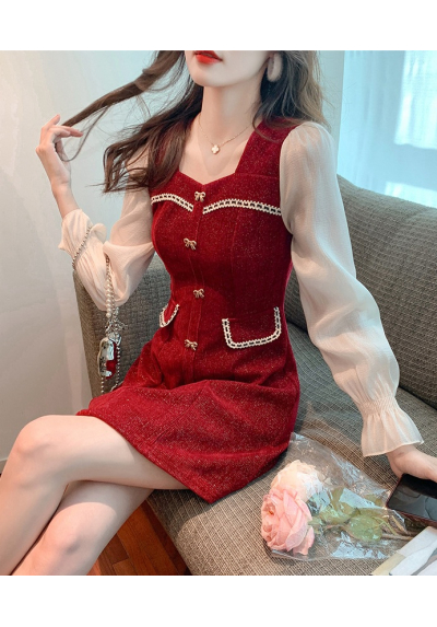 dress wanita korea import D8645