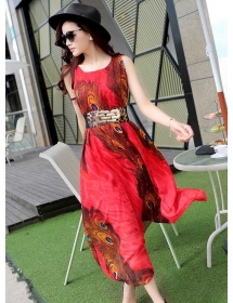 long dress chiffon D2775