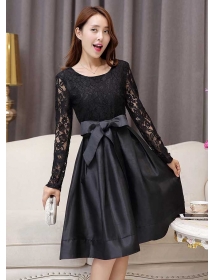 dress pesta brukat D2781