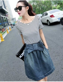 dress wanita korea D2811