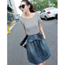 dress wanita korea D2811