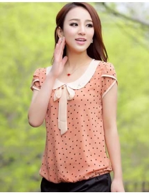 blouse chiffon import T2689