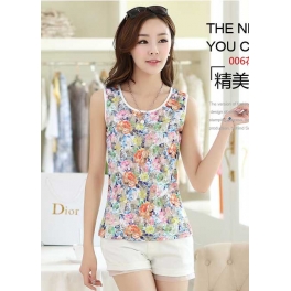 tanktop motif bunga T2698