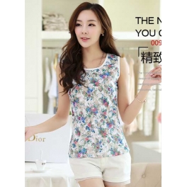 tanktop motif bunga T2700