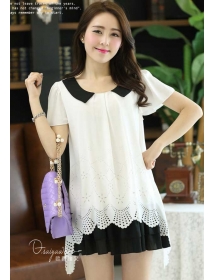 dress chiffon import D2840