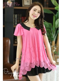 dress chiffon import D2842