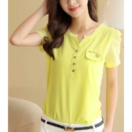 blouse v-neck T2737