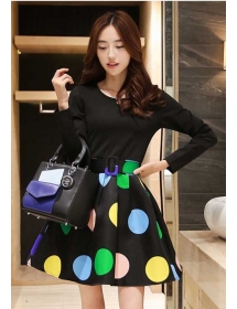 dress wanita korea D2872