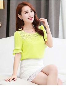 blouse chiffon korea T2767