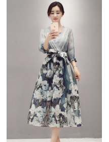 midi dress korea D2919