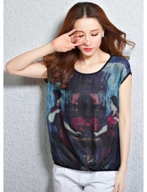 blouse wanita import T2813