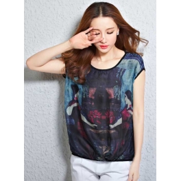 blouse wanita import T2813