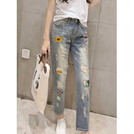 celana jeans sobek T2826