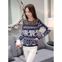 blouse lengan panjang T2828