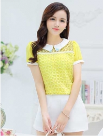 blouse wanita korea T2833
