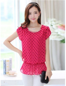 blouse chiffon import T2837