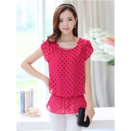 blouse chiffon import T2837