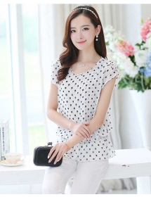 blouse chiffon import T2838