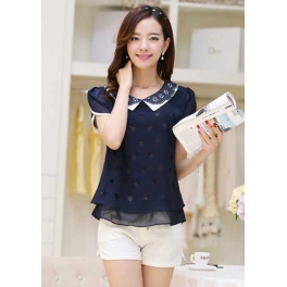 blouse chiffon import T2866