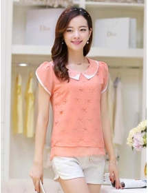 blouse chiffon import T2867