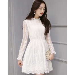 dress brukat korea D2962