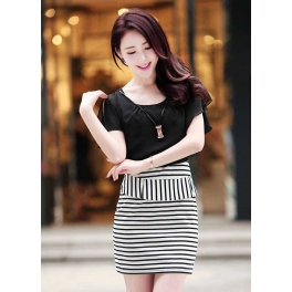 dress wanita import D2985