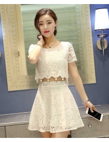 dress brukat korea D3001