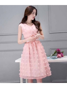 dress pesta korea D3114