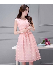 dress pesta korea D3114