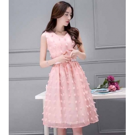 dress pesta korea D3114