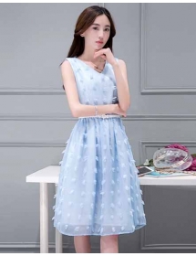 dress pesta korea D3115