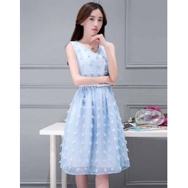 dress pesta korea D3115