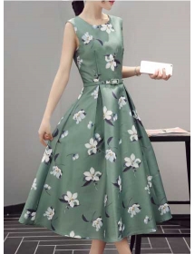 midi dress korea D3125