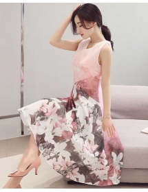 midi dress korea D3140