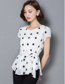 blouse polkadot T3054