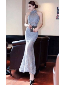 long dress brukat D3164