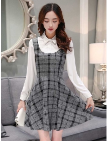 dress korea lengan panjang D3188