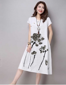 midi dress korea D3190