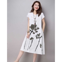 midi dress korea D3190