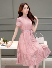 dress brukat korea D3198