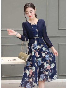 midi dress korea D3207