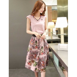 setelan wanita korea D3239