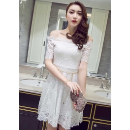 dress brukat import D3250