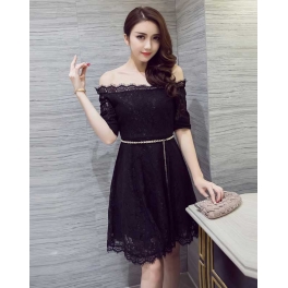 dress brukat import D3251