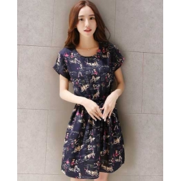 dress wanita import D3258