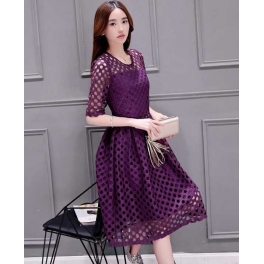 dress brukat import D3304