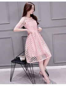 dress brukat import D3305